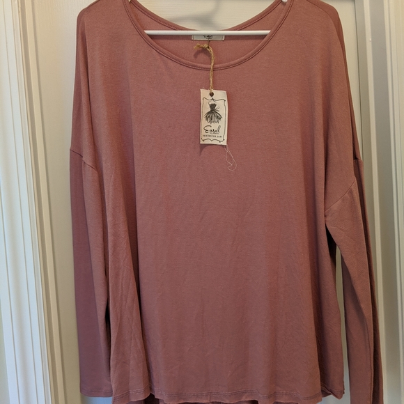 Easel Tops - Easel Mauve Long Sleeve Shirt